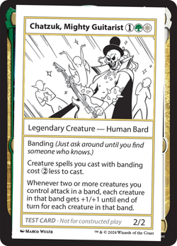 Chatzuk, Mighty Guitarist [Mystery Booster 2 Playtest Cards] Near Mint - Image 1