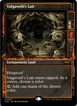 Valgavoth's Lair (Showcase) R Duskmourn: House of Horror 327 NM - Image 1