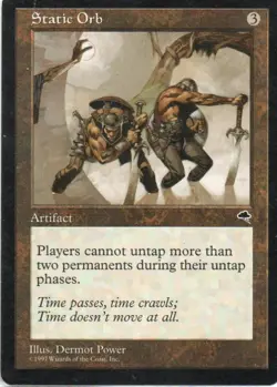 MTG: Tempest: Static Orb: Lightly Played Condition - Image 1