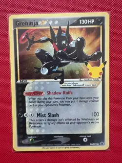 Pokemon TCG Greninja Gold Star SWSH144 Celebrations Black Star Promo - Image 1