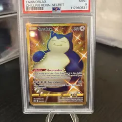 2021 Pokemon Sword & Shield Full Art Snorlax Chilling Reign Secret #224 PSA 9 - Image 3