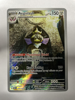 Pokemon TCG Aegislash Ultra Rare 210/182, Paradox Rift (NM-MT) - Image 1