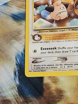 2000 Pokemon Neo Genesis - Cleffa 20/111 Rare - NM - Image 5