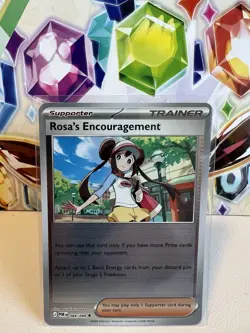 Rosa’s Encouragement 084/088 Uncommon Reverse Holo Pokemon TCG Perfect Order NM - Image 1