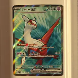 Pokemon Latias ex 220/191 Sv08 Surging Sparks Ultra Rare Full Art Holo 210HP - Image 1