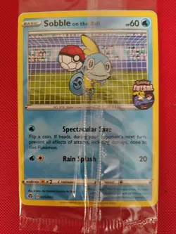 Pikachu Sobble Scorbunny Eevee Grookey On The Ball Pokemon Futsal Promo SEALED - Image 3
