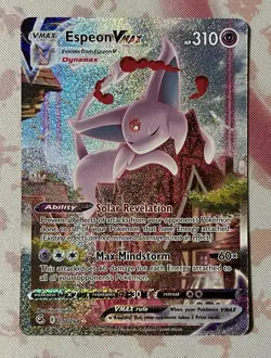Espeon VMAX (Alternate Art Secret) 270/264 Swsh08: Fusion Strike Holo Pokemon - Image 1