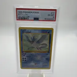 Pokemon Articuno 1st Edition Fossil WOTC 1999 PSA 6 EX-MT #17 - Image 1