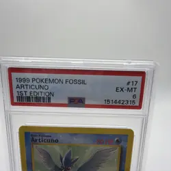 Pokemon Articuno 1st Edition Fossil WOTC 1999 PSA 6 EX-MT #17 - Image 2