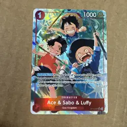 One Piece TCG English OP13-007 Ace & Sabo & Luffy Alt Art Parallel - Image 1