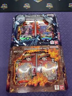 One Piece TCG Illustration Box Vol 5 and Vol 6 - LOT of (2) - Factory Sealed NEW - Image 1
