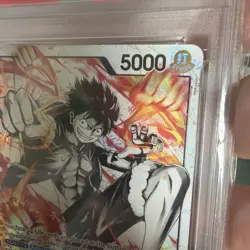 One Piece Monkey D Luffy ST13-003 PSA 9 Alt Art Leader Black White, English - Image 3