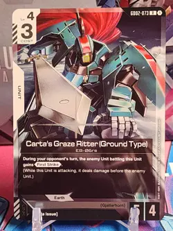 Carta's Graze Ritter (Ground Type) GD02-073 - Dual Impact - Gundam TCG Card Game - Image 1