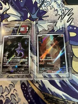 TAG 9 2 Card Lot Charmander And Mewtwo Japanese 151 - Image 1