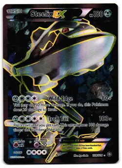 Steelix EX 108/114 - Steam Siege Rare Ultra Pokemon TCG - LP Card - Image 1