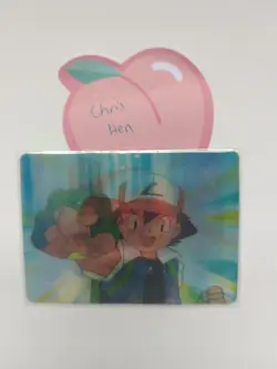 Pokemon Ash Ketchum Pioneer Viz Video Promo Card Lenticular PIKA-0020D/DVD - Image 1