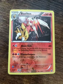 Blaziken 17/108 Dark Explorers Reverse Holo Pokemon Card - Image 2