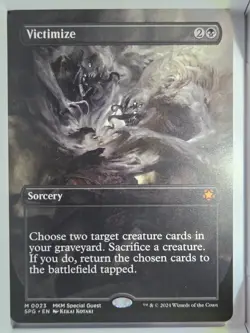 Victimize (Borderless) - M23 - MTG - Special Guests (SPG) - Image 1