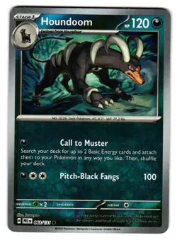 Houndoom (Poke Ball Pattern) 063/131 Holo SV: Prismatic Evolutions Pokemon NM - Image 1