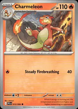 Charmeleon 012/094 Common Phantasmal Flames Pokemon Near Mint - Image 1