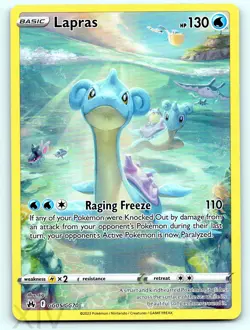 Lapras GG05/GG70 Pokemon Crown Zenith Galarian Gallery Trainer Gallery Rare - Image 1