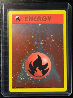 Pokemon League Promo ENERGIZE YOUR GAME Fire Energy Card Vintage - Swirl - Image 4