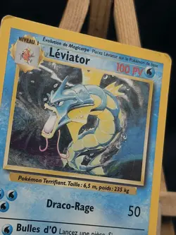 Carte pokemon holo - Leviator 6/102 - Etat : correct - Wizards Set De Base - Image 3