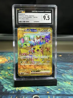 Pikachu ex | 136/106 | sv8 Super Electric Breaker | Pokemon | CGC 9.5 - Image 1