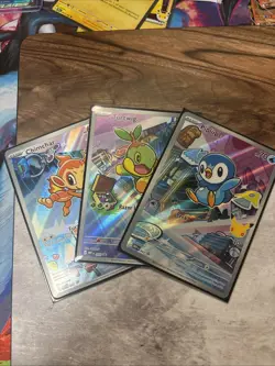 Pokemon First Partner Jumbo 3X Sinnoh Starters Piplup, Turtwig, Chimchar - Image 1
