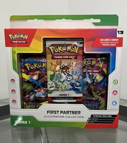 Pokemon First Partner Illustration Collection Series 1 Promo Factory Sealed Box - Image 1