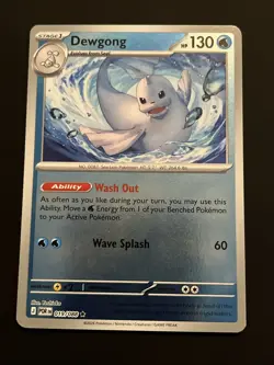 Dewgong 019/088 Pokemon TCG ME: Perfect Order Reverse Holo NM - Image 1