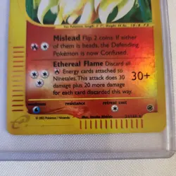 Ninetales Expedition Holo 21/165 Rare E Series Reader Pokemon WOTC TCG - Image 3