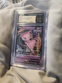 Pokemon Mew V Double Rare Holo CGC Pristine 10 Fusion Arts 039/100 Japanese - Image 1