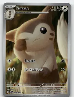 FURRET 168/159 ILLUSTRATION RARE JOURNEY TOGETHER POKEMON NEAR MINT - Image 2