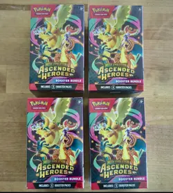 Pokemon TCG Ascended Heroes Booster Bundles Lot of 4 - Image 1
