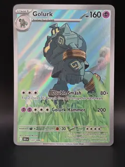 Golurk 123/086 Holo RARE Black Bolt POKEMON Sv - Image 1