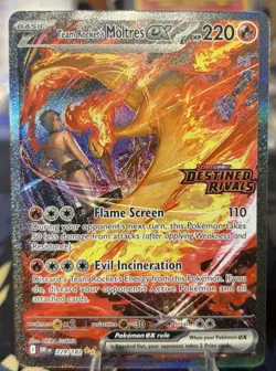 Pokemon Team Rocket's Moltres ex 229/182 Sv10 Destined Rivals Holo Special Rare - Image 1