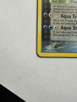 Pokemon TCG Team Aqua's Kyogre 3/95 Team Magma vs Team Aqua 2004 100 HP - Image 2