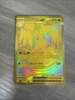 2026 Mega Dragonite Ex 295/217 GOLD HYPER RARE POKEMON ASCENDED HEROES NM - Image 1