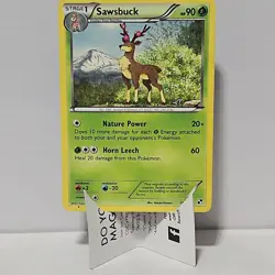Pokemon Sawsbuck Black & White Rare Regular Stage 1 14/114 90HP 2011 - Image 1