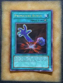 Yugioh Premature Burial PSV-037 Ultra Rare Original Print HP - Image 1