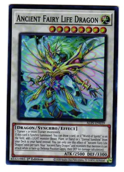 Ancient Fairy Life Dragon ALIN-EN039 Super Rare Alliance Insight Yu-Gi-Oh NM - Image 1