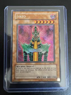 Konami Jinzo PSV-000 Pharaoh's Servant Foil Unlimited Effect Secret Rare Machine - Image 1
