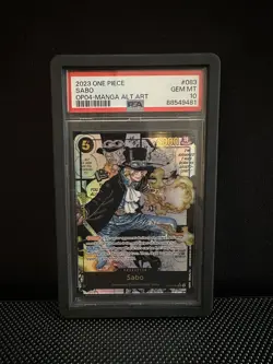 2023 One Piece Kingdoms Of Intrigue #083 Sabo Op04-Manga Alt.Art PSA 10 - Image 1