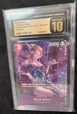 Black Maria ST04-011 Bandai Games Fest 23-24 One Piece CGC 10 Pristine - Image 1