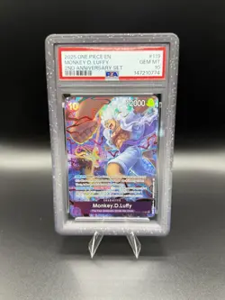 2025 One Piece EN 2nd Anniversary Set #119 Monkey D Luffy PSA 10 GEM MINT - Image 1