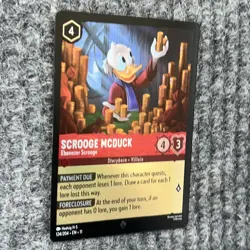 Disney Lorcana Winterspell Scrooge McDuck Eb Scrooge 124/204 Rare Foil NM - Image 3