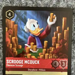 Disney Lorcana Winterspell Scrooge McDuck Eb Scrooge 124/204 Rare Foil NM - Image 5
