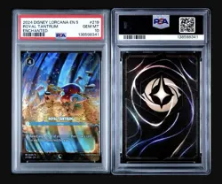 2024 DISNEY LORCANA EN 5-SHIMMERING SKIES ENCHANTED #219 ROYAL TANTRUM PSA 10 - Image 1