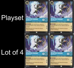 Disney Lorcana Winterspell (11) - Playset (4) #153 Splatter Phoenix - Rejected A - Image 1